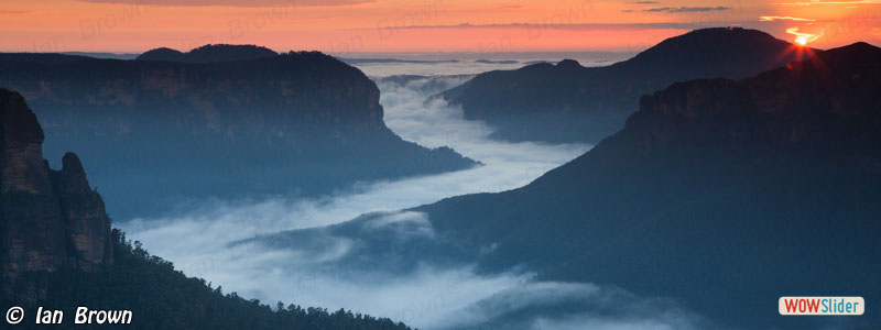 1. Govetts Leap sunrise